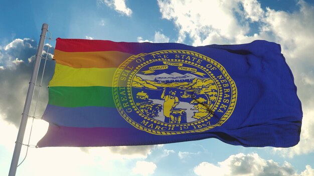 Bandera de Nebraska y LGBT