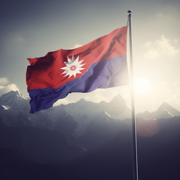 Bandera de Nepal alta calidad 4k ultra hd