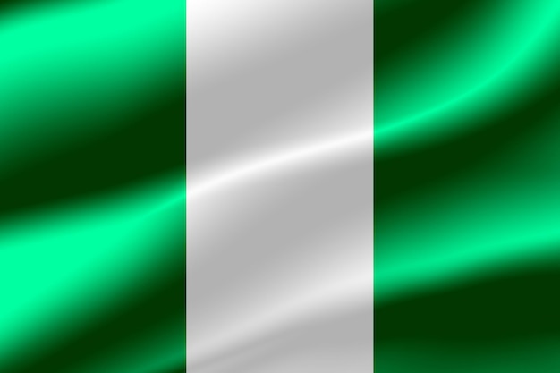 Bandera de Nigeria como fondo