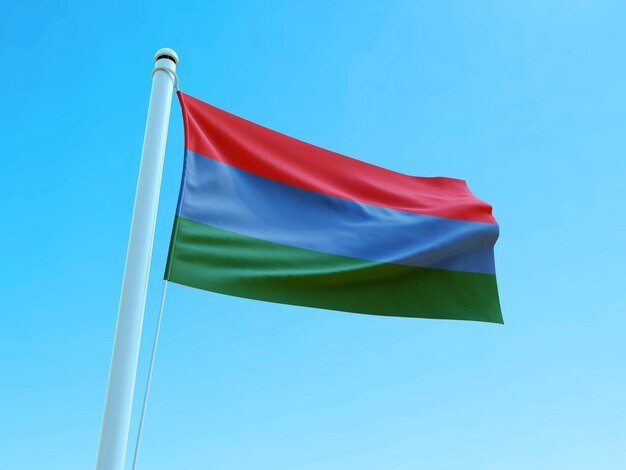 bandera ondeante, de, congo, carelia