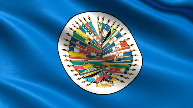 Foto bandera de la organización de estados americanos