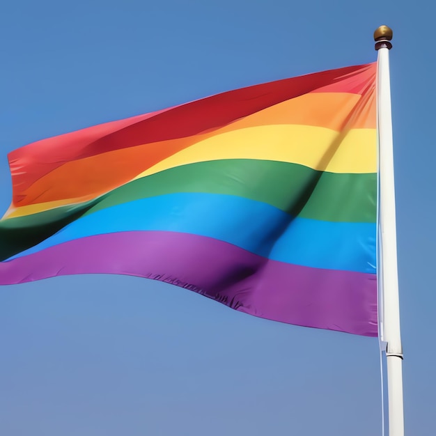 Bandera del orgullo Los colores del arco iris Apoyan a la comunidad LGBTQ