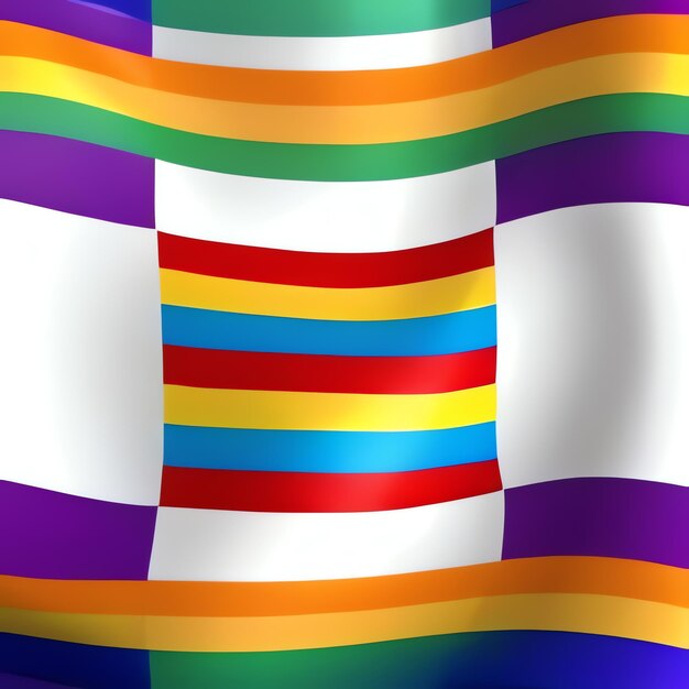 Foto la bandera del orgullo los colores del arco iris la marcha del orgullo