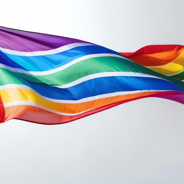 Foto la bandera del orgullo los colores del arco iris el orgullo queer