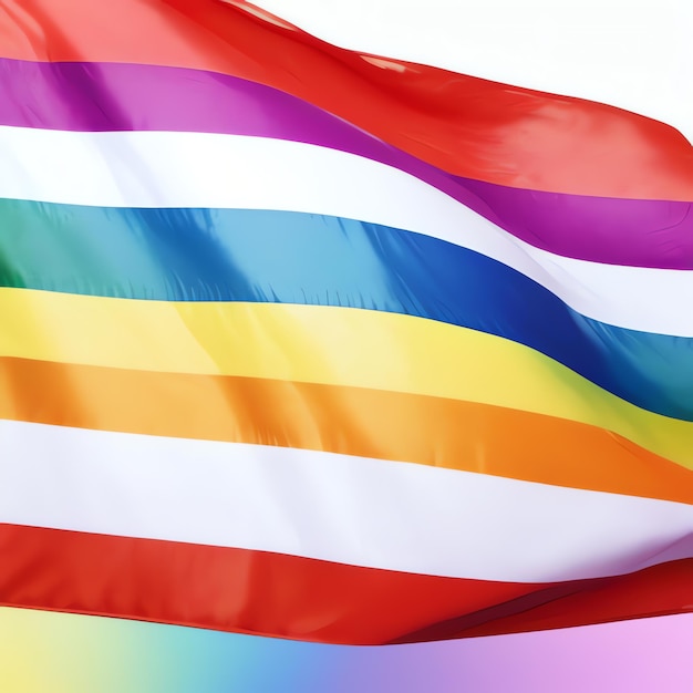 Foto la bandera del orgullo los colores del arco iris el orgullo