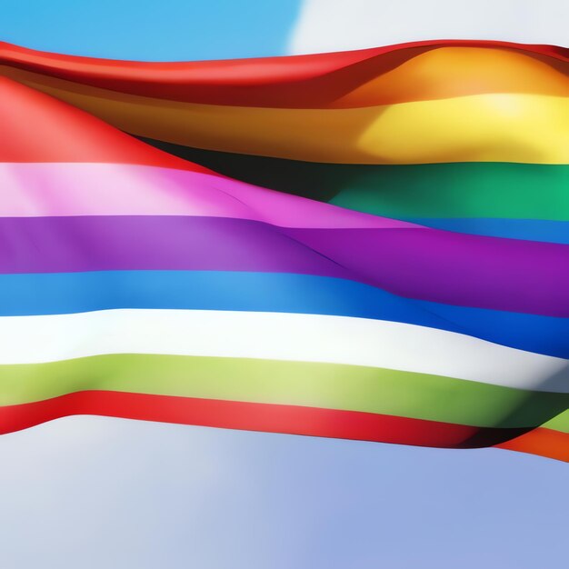 La bandera del orgullo Los colores del arco iris