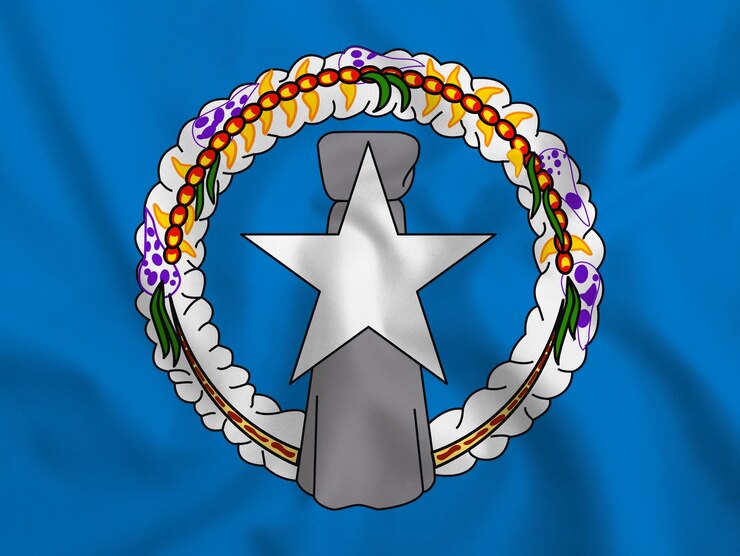 Foto bandera del país de las islas marianas del norte fondo hd