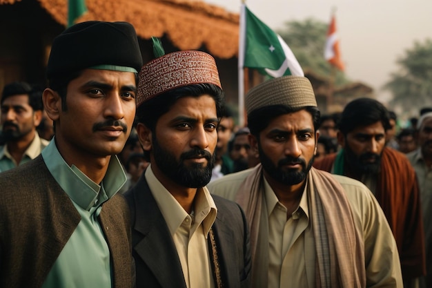 La bandera de Pakistán en