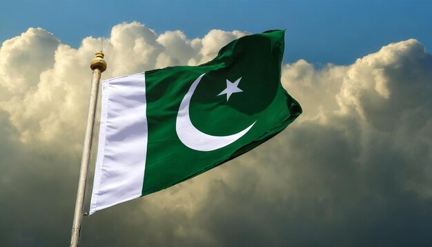 La bandera de Pakistán