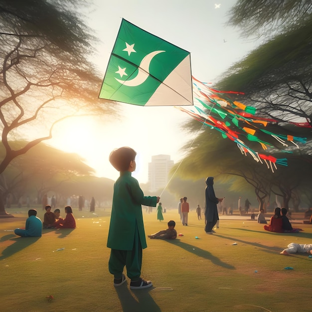 La bandera de Pakistán