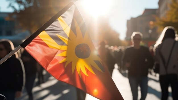 Una bandera con la palabra mesa