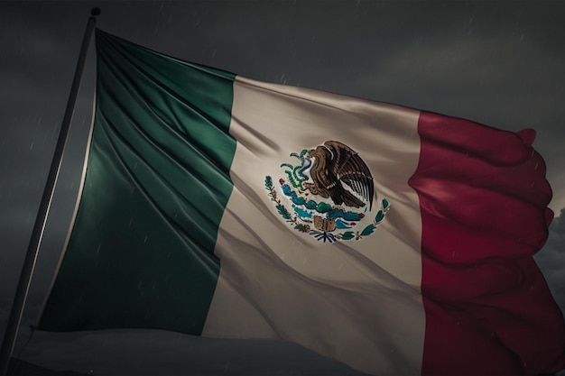 Una bandera con la palabra mexico