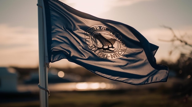 Una bandera con la palabra santa cruz