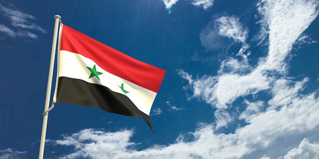 Una bandera con la palabra siria