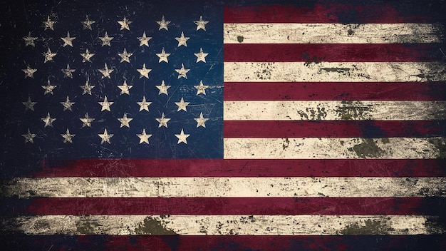 una bandera con las palabras americano en él