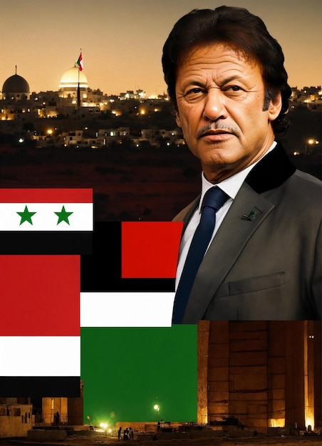 La bandera de Palestina Imran Khan