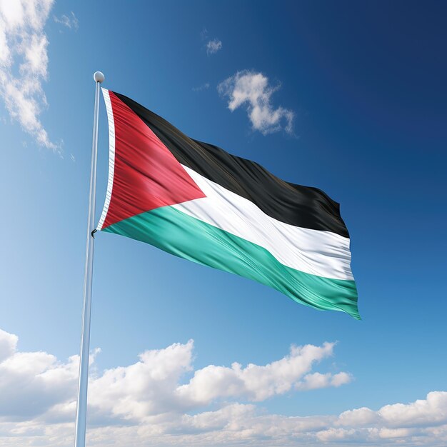 Foto la bandera de la palestina