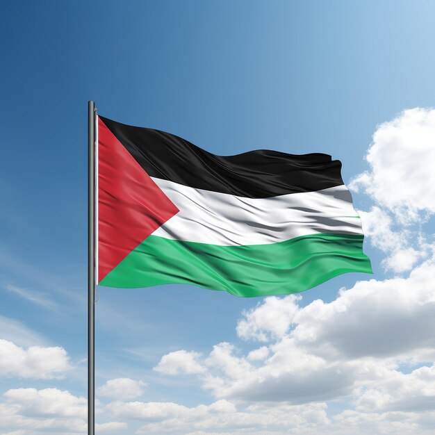 Foto la bandera de la palestina