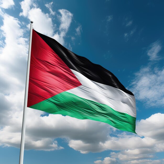 Foto la bandera de la palestina