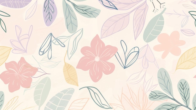 Foto bandera de plantas florales de jardín diseño de patrón botánico para papel tapiz de tela de moda y todos los estampados