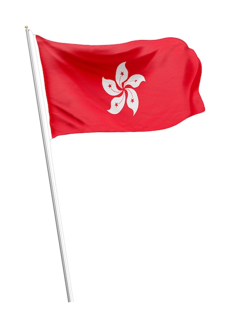 La bandera png de Hong Kong es un elemento de collage de fondo transparente