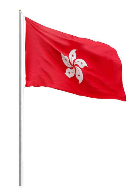 La bandera png de Hong Kong es un elemento de collage de fondo transparente
