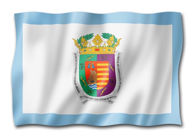 Bandera de la provincia de Málaga España