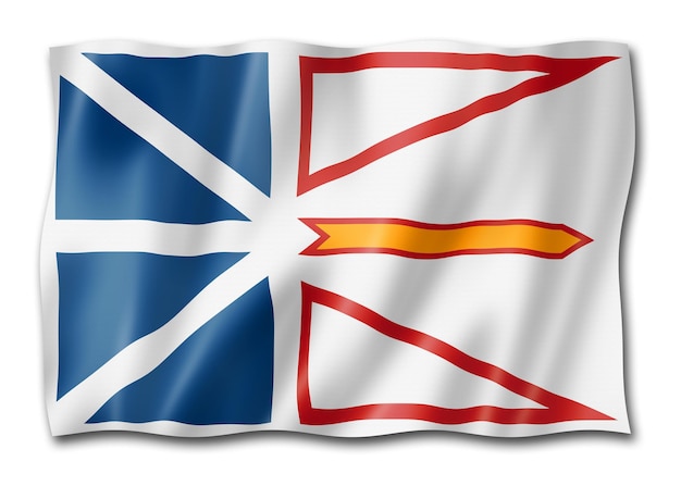 Bandera de la provincia de Terranova y Labrador Canadá