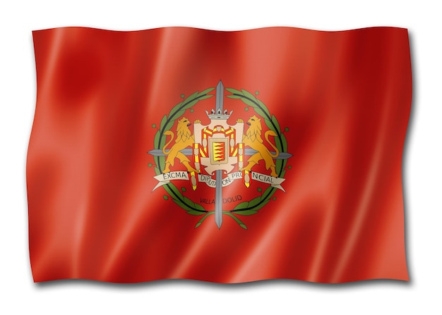 Bandera de la provincia de Valladolid España