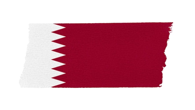 Bandera de Qatar pegatina png diseño de cinta washi fondo transparente