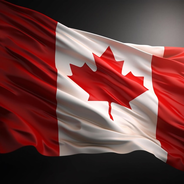 Una bandera que dice Canadá en ella