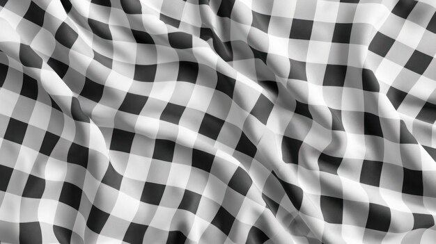 una bandera con rayas blancas y negras