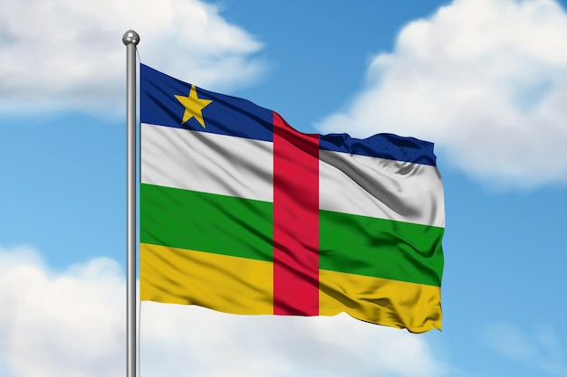 Una bandera de la república democrática del congo