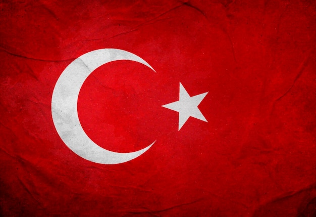 Foto bandera de la república de turquía