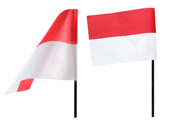 La bandera roja y blanca de la bandera de Indonesia