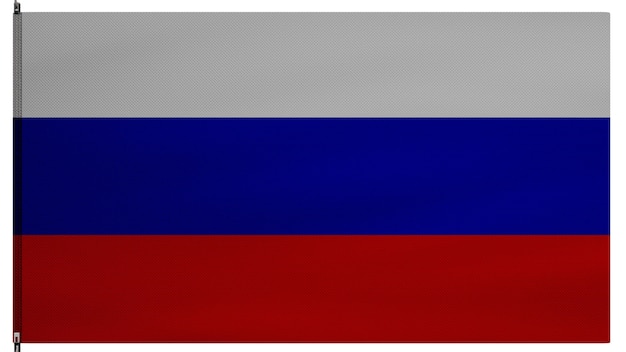 Foto bandera rusa bandera de rusia fondo de bandera de textura de tela de seda suave úselo para el día nacional y el concepto de ocasiones del país