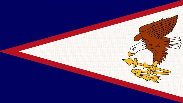 La bandera de Samoa Americana es el símbolo oficial de Samoa Oriental