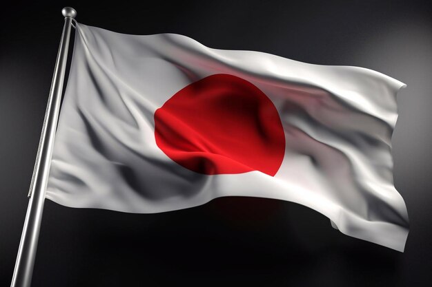 Bandera de seda de Japón Generado por IA