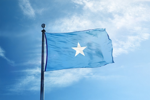 Bandera de Somalia en el mástil