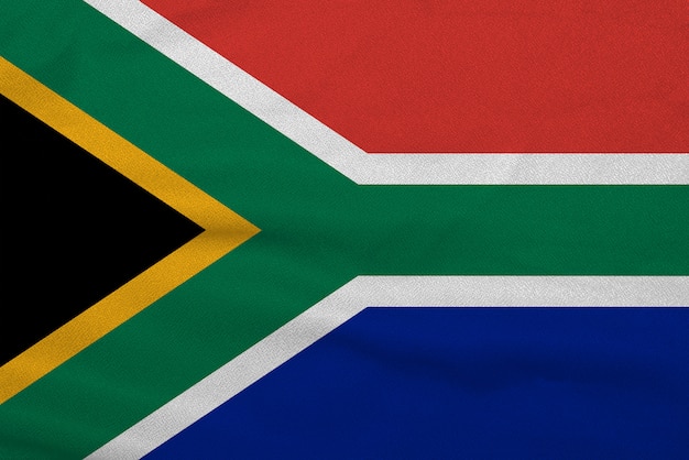 Bandera de Sudáfrica como telón de fondo