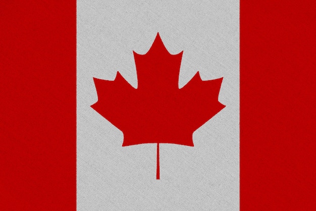 Bandera de tela de Canadá