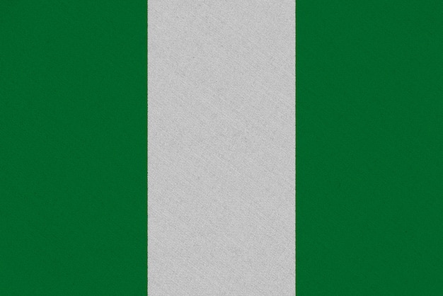 Bandera de la tela de Nigeria