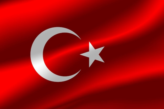 Bandera de Turquía como fondo