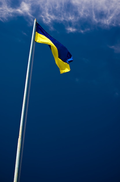 Bandera de Ucrania, azul y amarillo