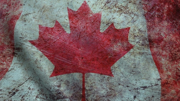 Bandera UltraHD realista de Canadá