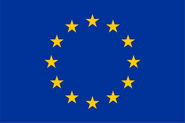 Foto bandera de la unión europea (ue)