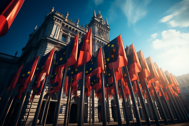 bandera de la unión europea