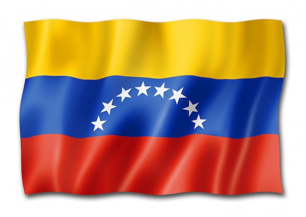 Bandera venezolana aislada