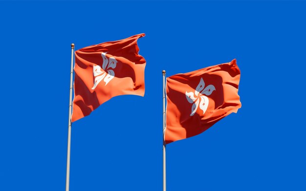 Banderas de Hong Kong HK HK y Hong Kong HK.