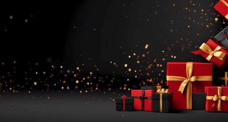 Banderas de regalos especiales para decorar sus diseños